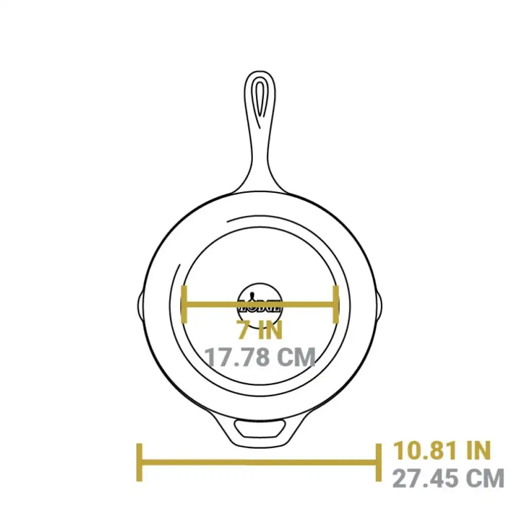 Alternative view of Lodge Cast Iron 2-Piece Chef Collection Skillet Set