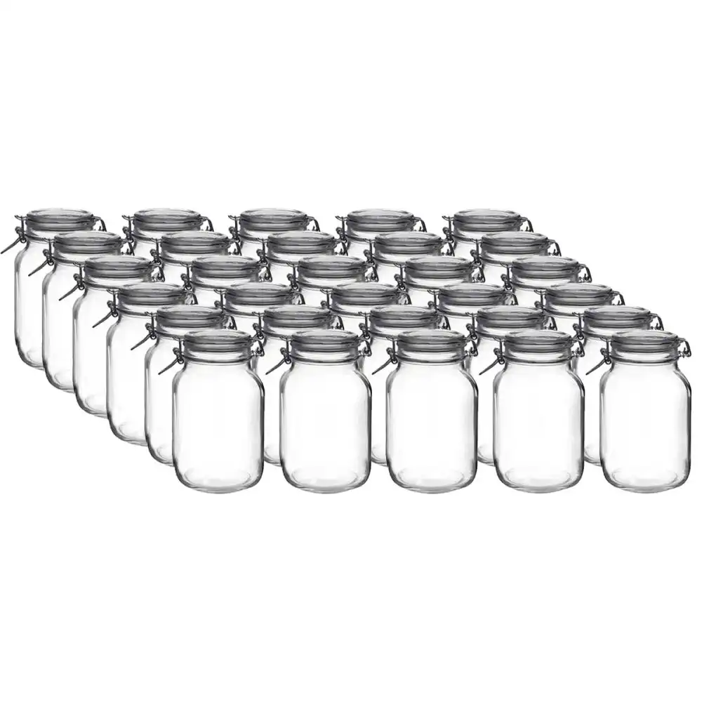 Bormioli Rocco Fido Swing Top Canning Jars (Set of 30) | 67.75oz (2L)