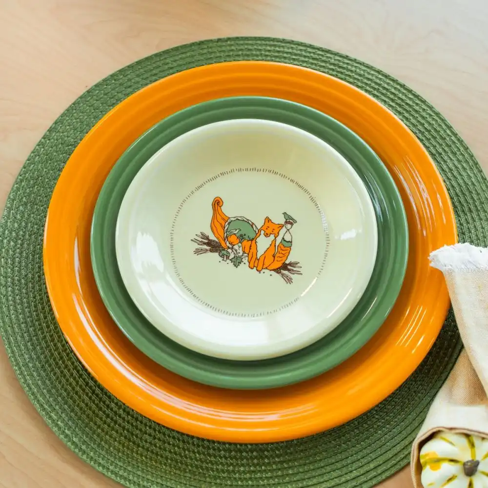 Alternative view of Fiesta® 7.25" Classic Rim Salad Plate | Fall Forest