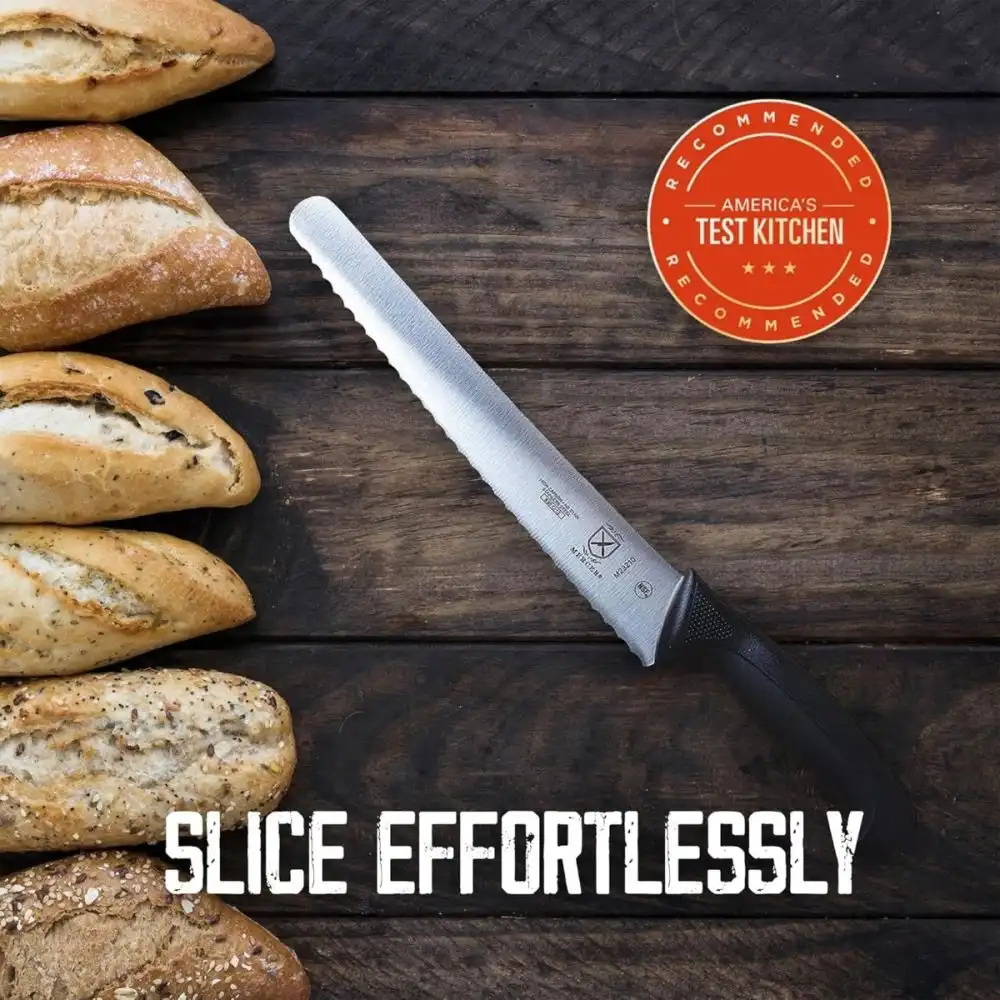 Alternative view of Mercer Millennia 10" Commercial Bread Knife w/ Wavy Edge (Wide)