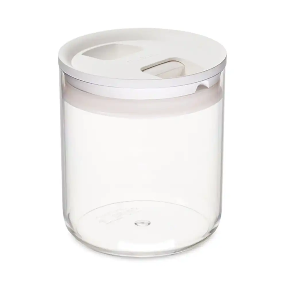 Click Clack 1.6-Quart Round Pantry Canister | White
