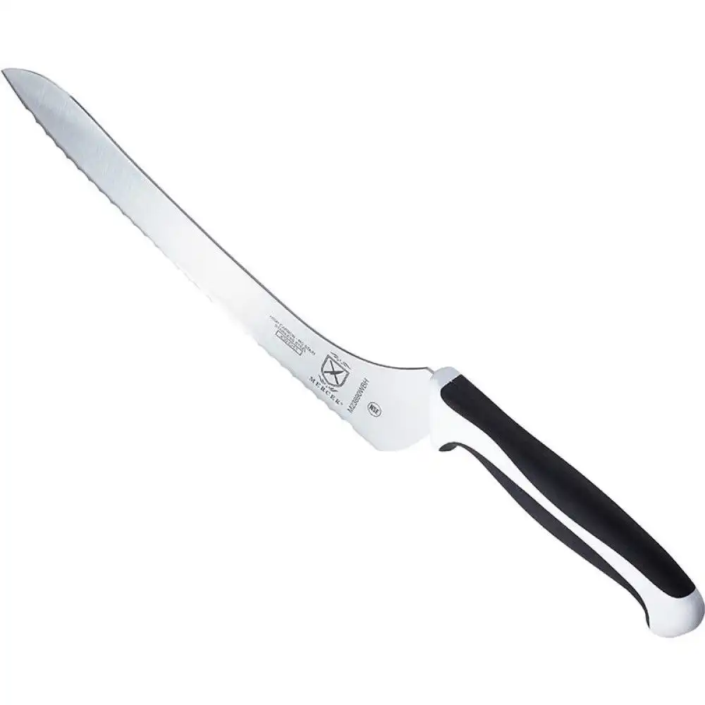 Alternative view of Mercer Millennia 9" Offset Bread Knife (White)