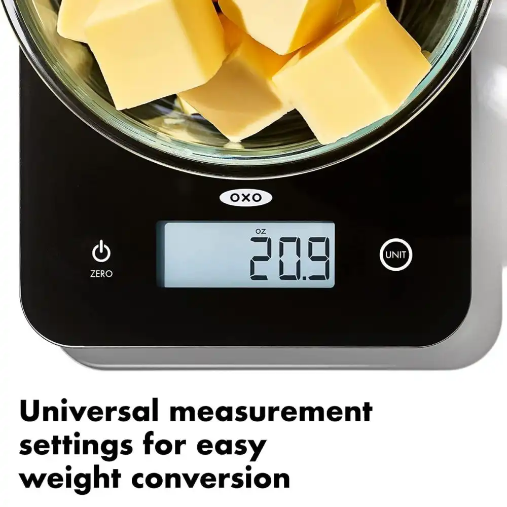 Alternative view of OXO Good Grips Everyday Glass Food Scale | 11lbs / 5kg
