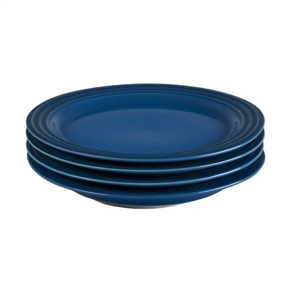 Le Creuset Vancouver 8.5" Salad Plates - Set of 4 | Marseille Blue