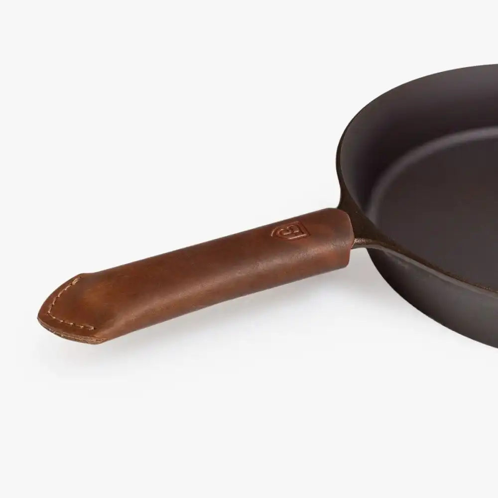 Alternative view of Field Company (Made in USA) Leather Skillet Handle Cover | Brown