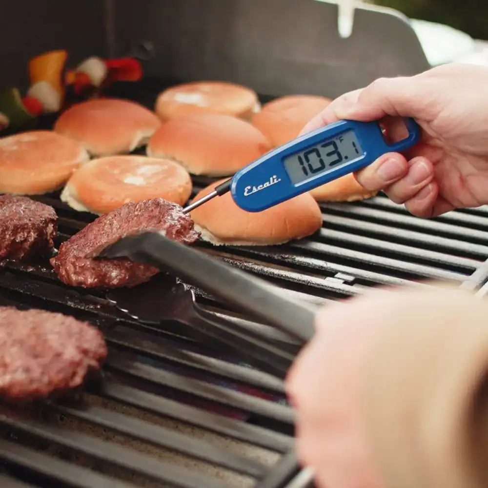 Alternative view of Escali Compact Folding Digital Thermometer | Blue