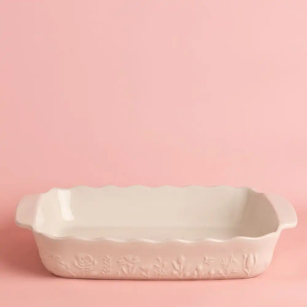 Alternative view of Mason Cash In the Meadow 13" x 9" Large Rectangular Baker | Cream