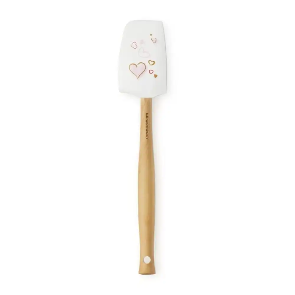 Le Creuset Mon Coeur Collection Craft Medium Silicone Spatula | White