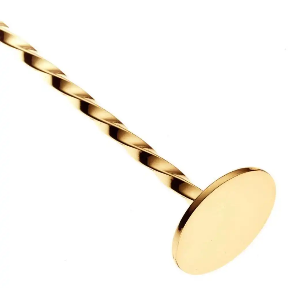 Alternative view of Mercer Barfly 15.75" Bar Spoon with Muddler | Gold Plated