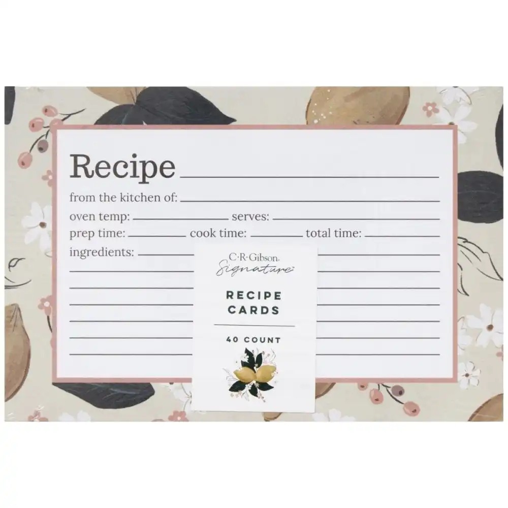 Alternative view of C.R. Gibson 4" x 6" Recipe Cards | Lily & Val Lemons
