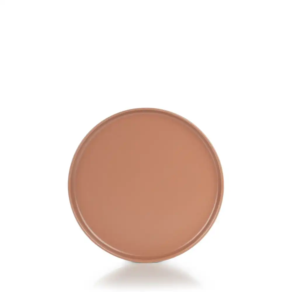 Alternative view of Everything Kitchens Modern Flat 8" Lunch Plates (Set of 4) | Terracotta
