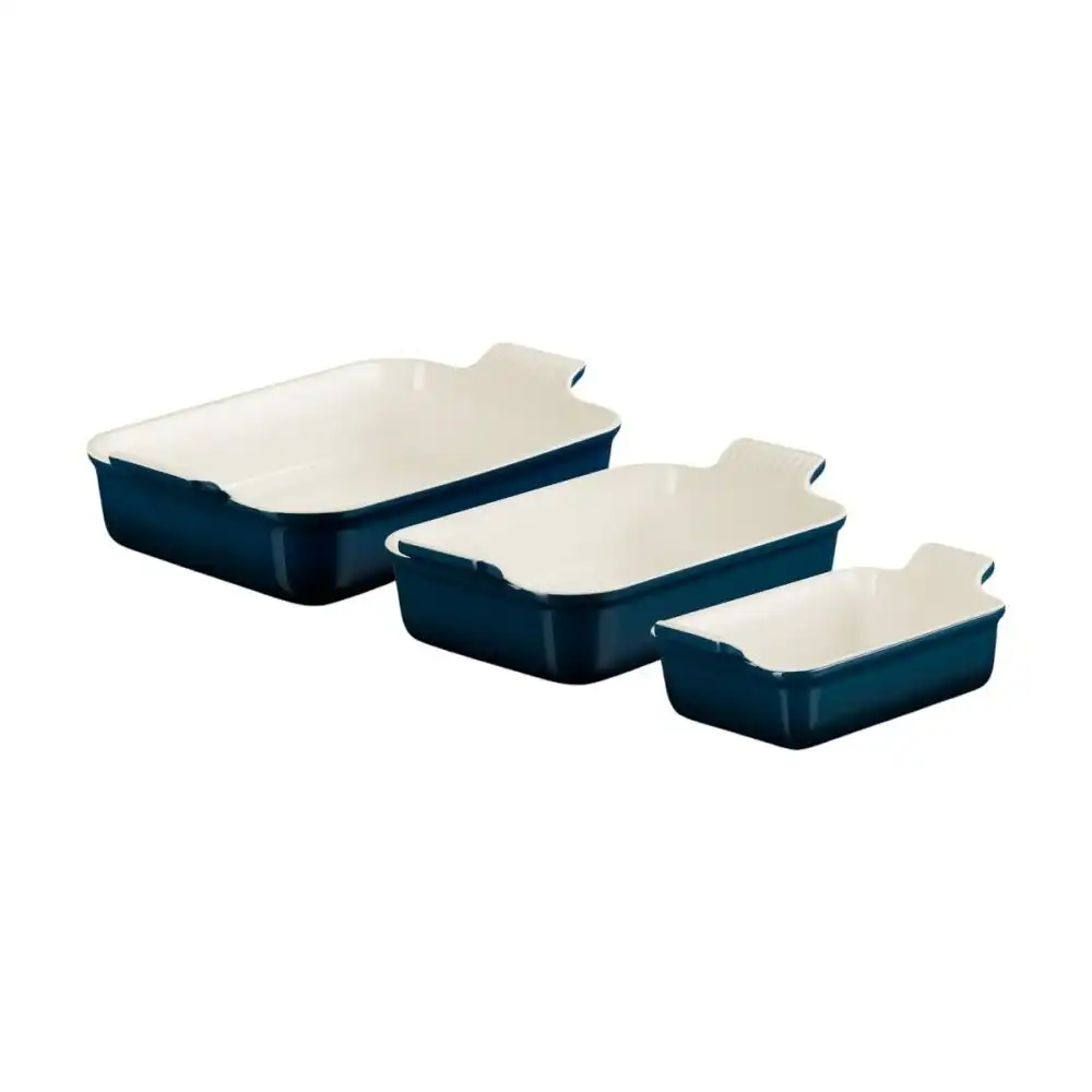 Le Creuset Heritage Rectangular Baking Dishes (Set of 3) | Nuit
