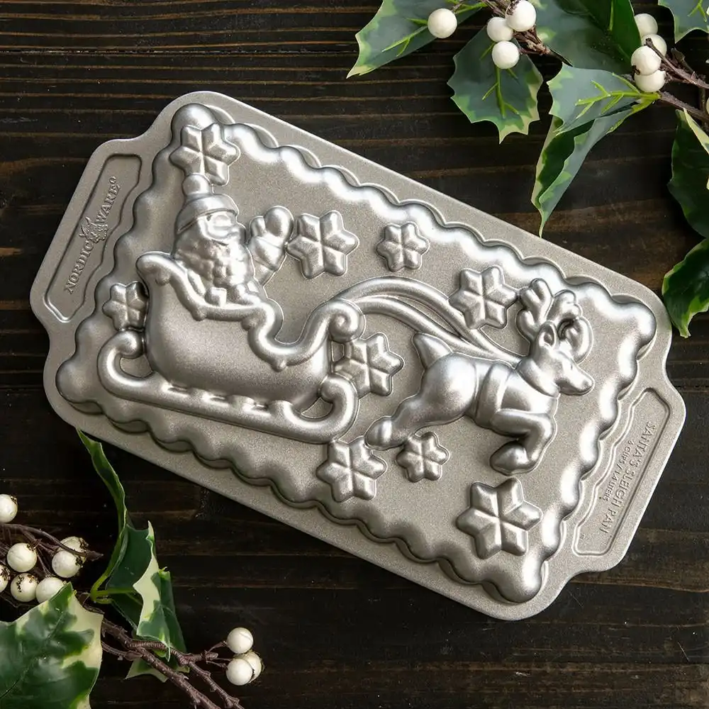 Alternative view of Nordic Ware Santa's Sleigh Loaf Pan