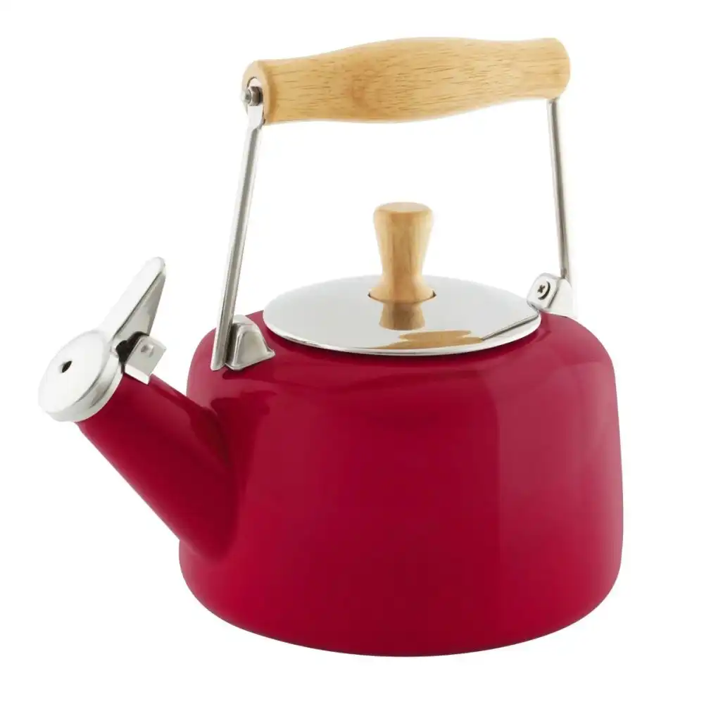 Chantal 1.4Qt. Enamel-on-Steel Sven Tea Kettle | Red Apple
