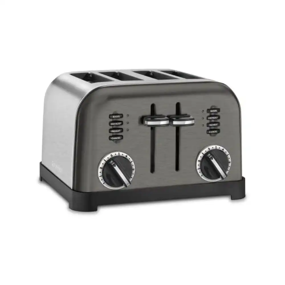 Alternative view of Cuisinart 4-Slice Classic Metal Toaster | Black & Brushed Stainless Steel