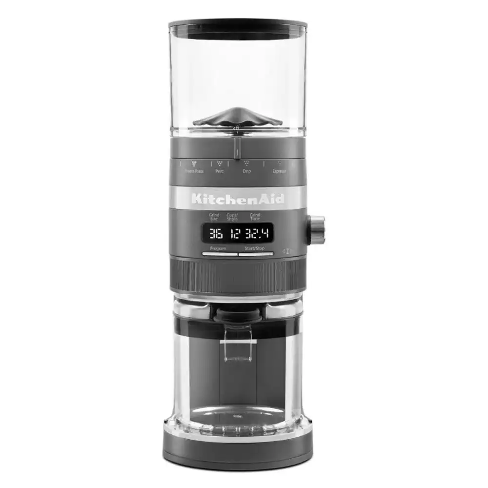 Alternative view of KitchenAid Burr Grinder with Dose Control | Matte Charcoal Grey