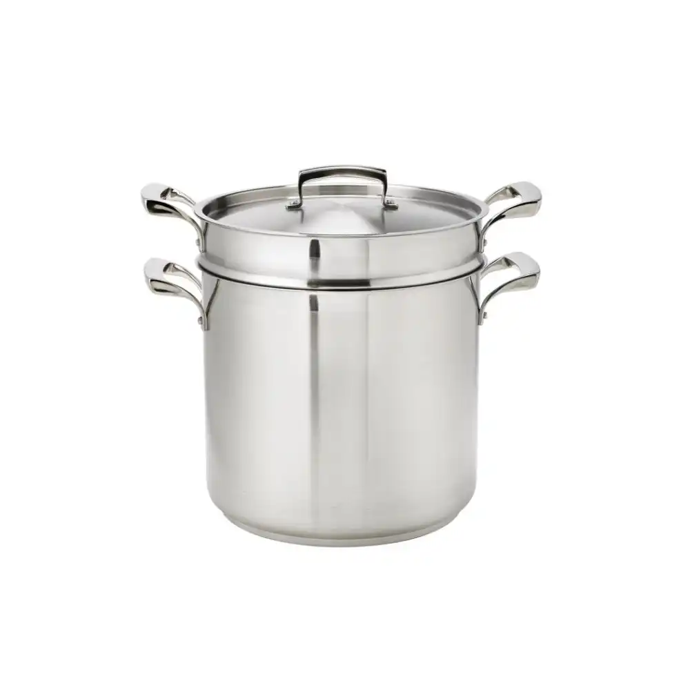 Browne Foodservice Thermalloy Stainless Steel 3-Piece Pasta Cooker Set