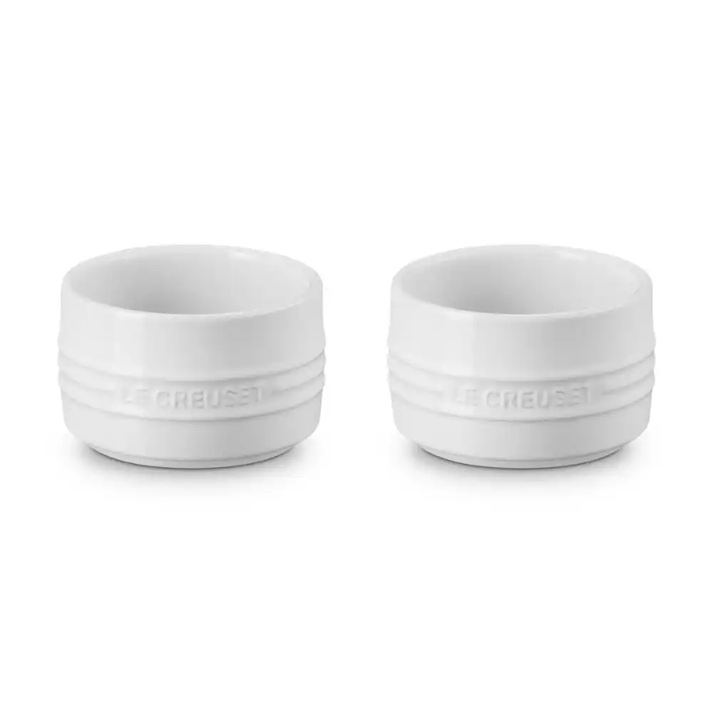 Le Creuset 7oz Straight Walled Ramekins (Set of 2) | White