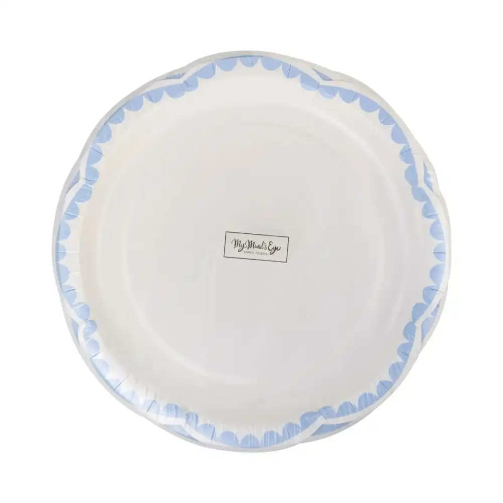 Alternative view of My Mind's Eye 8-Piece 8" Dessert Plates | Blue
