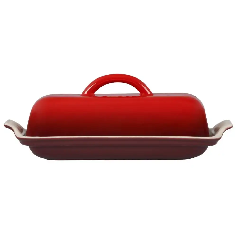 Alternative view of Le Creuset Heritage Butter Dish | Cerise/Cherry Red