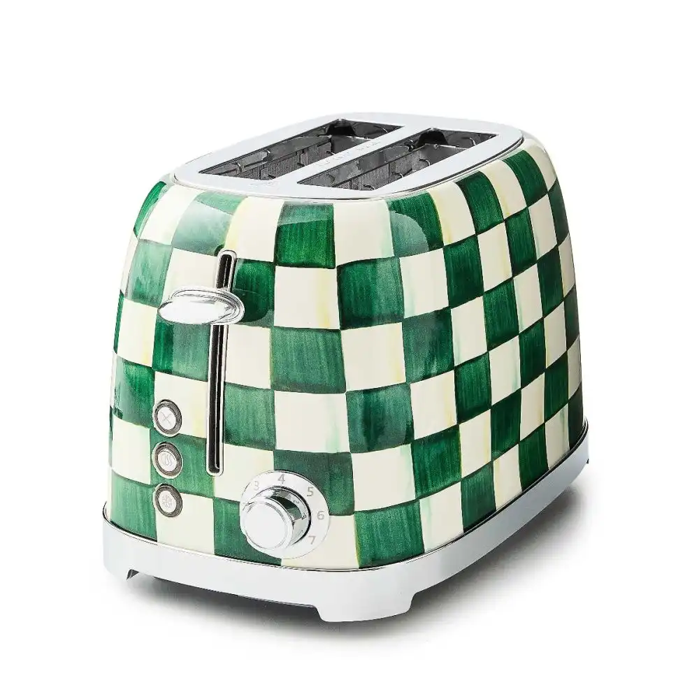 MacKenzie-Childs 2-Slice Toaster | Emerald Check