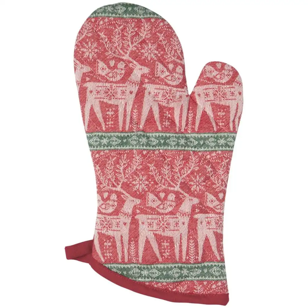 Now Designs by Danica Christmas Jacquard Oven Mitt | Folk Forest