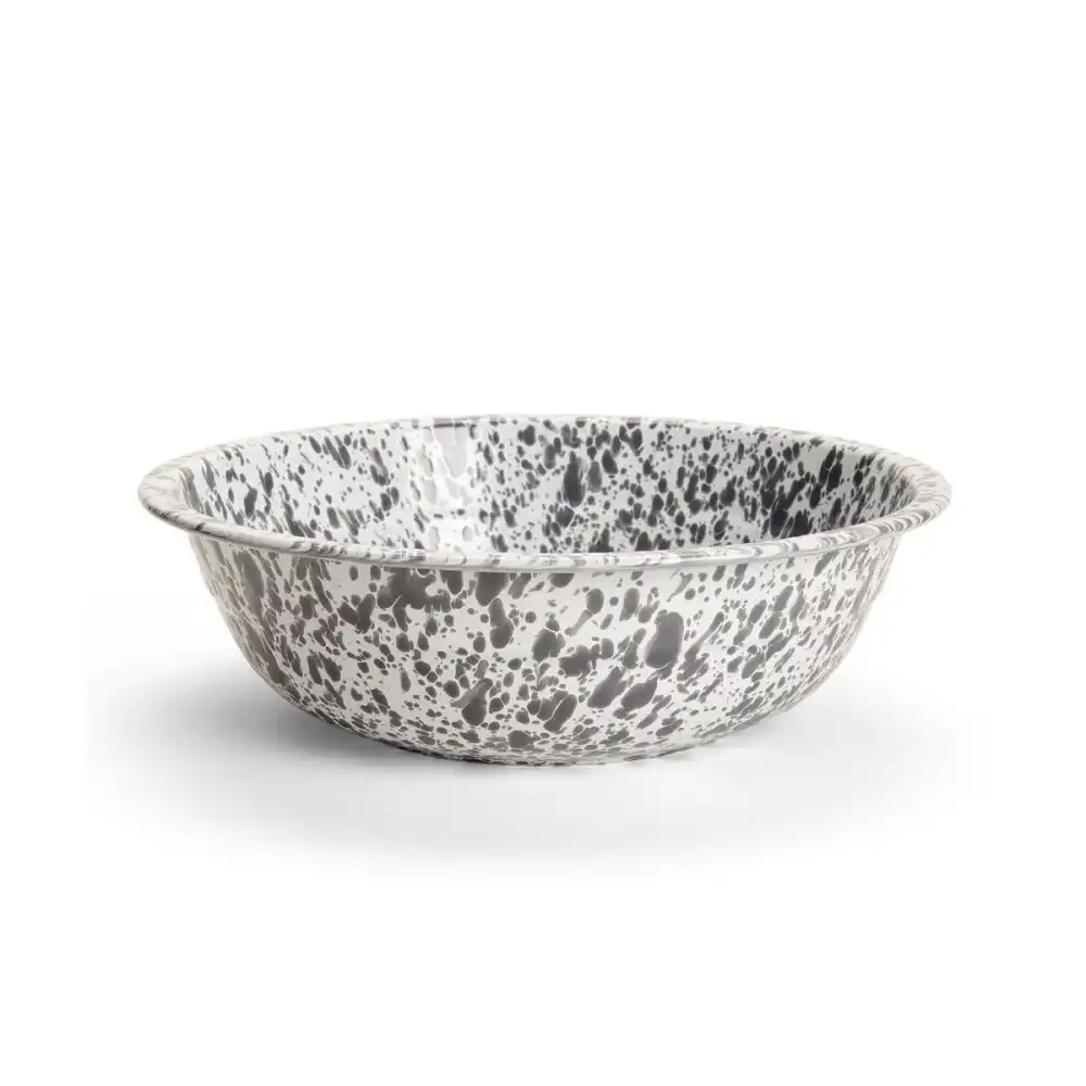 Crow Canyon Enamelware 8 Qt. Medium Basin | Grey Splatter