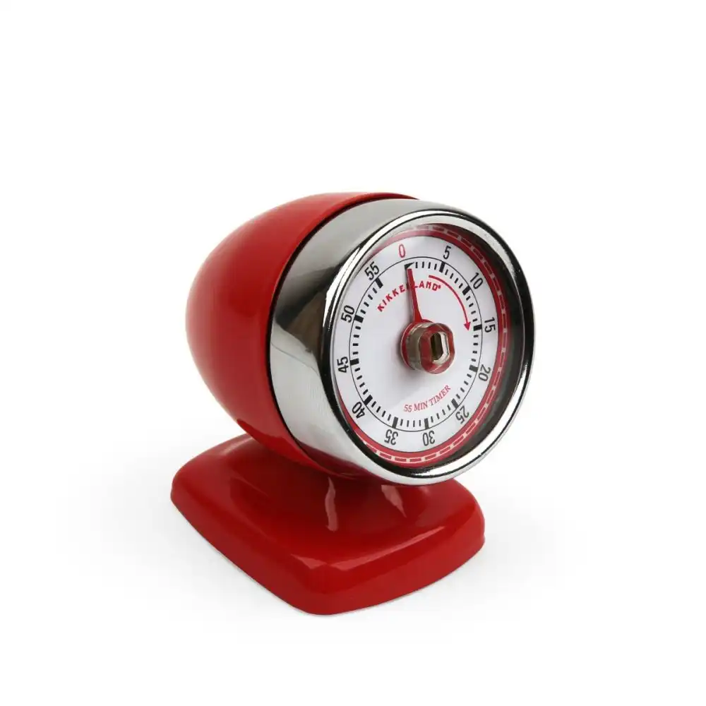 Alternative view of Kikkerland Vintage Streamline Kitchen Timer | Cherry Red