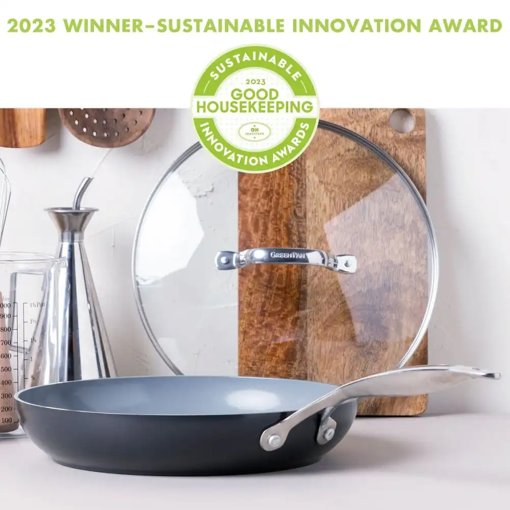 Alternative view of GreenPan Valencia Pro Ceramic Nonstick 10" Fry Pan with Lid