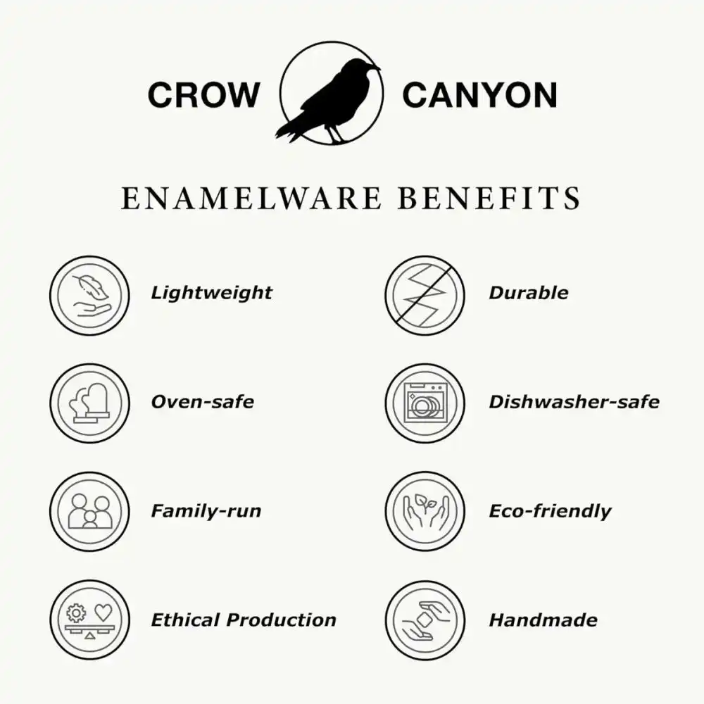 Alternative view of Crow Canyon Enamelware 8 Qt. Medium Basin | Grey Splatter