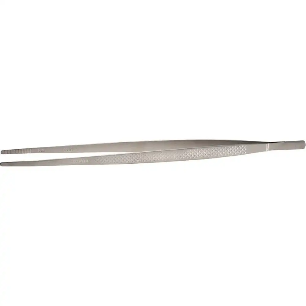 Mercer Culinary Straight Precision Plus Stainless Steel Plating Tongs | 11-3/4"