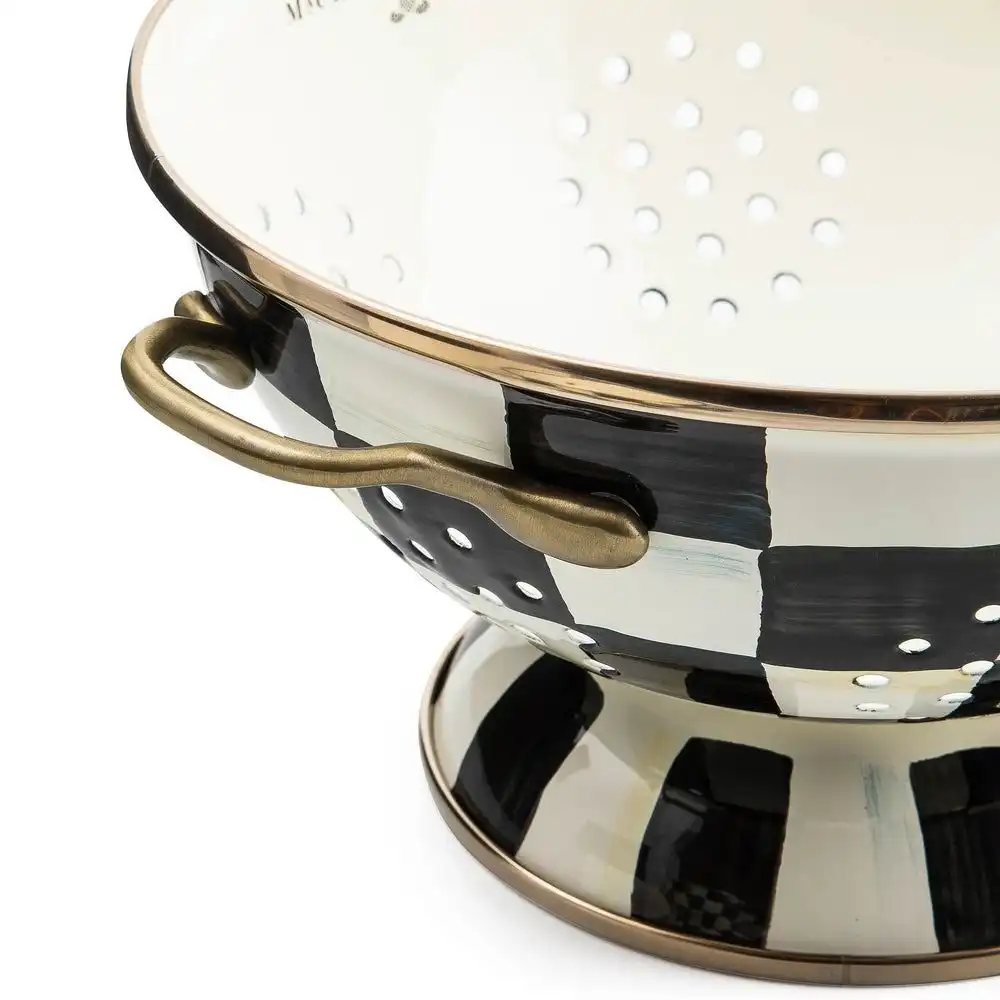 Alternative view of MacKenzie-Childs Courtly Check 2.75 Qt. Large Colander