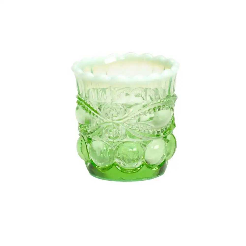 Mosser Glass Eye Winker Toothpick Holder | Green Opal