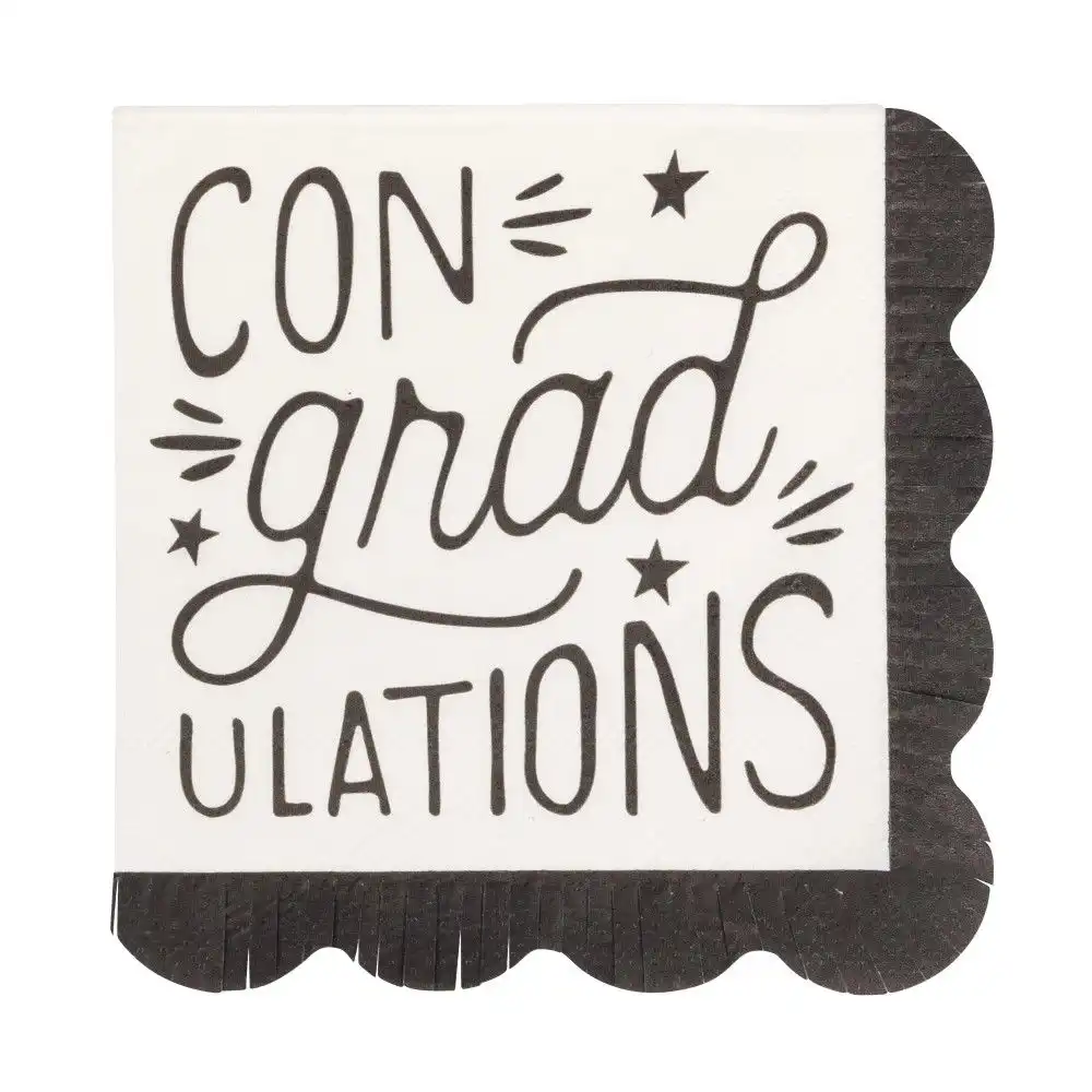 My Mind's Eye ConGRADulations Cocktail Napkins | 24-Piece