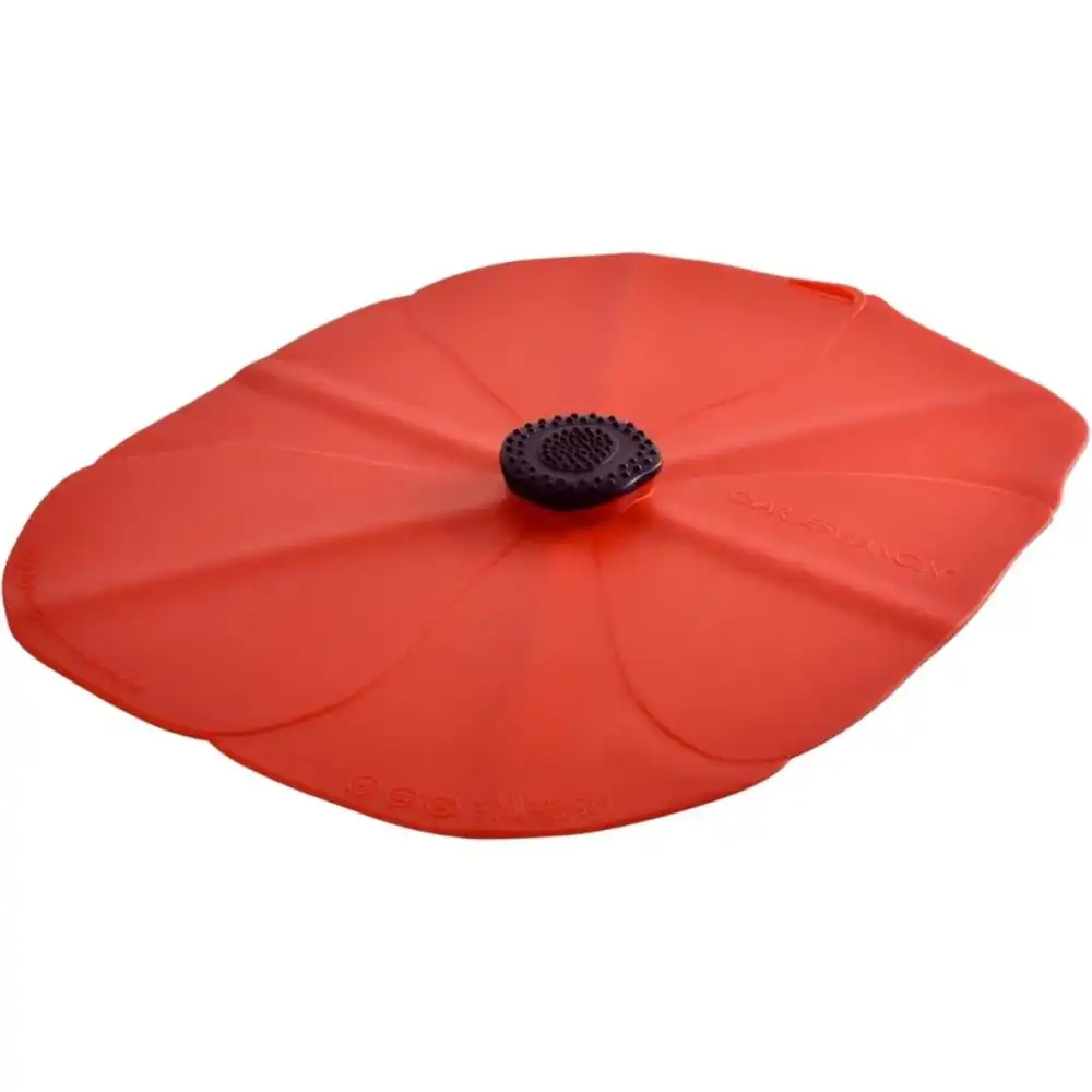 Alternative view of Charles Viancin Poppy Rectangular Silicone Baking Lid | 10" x 13"