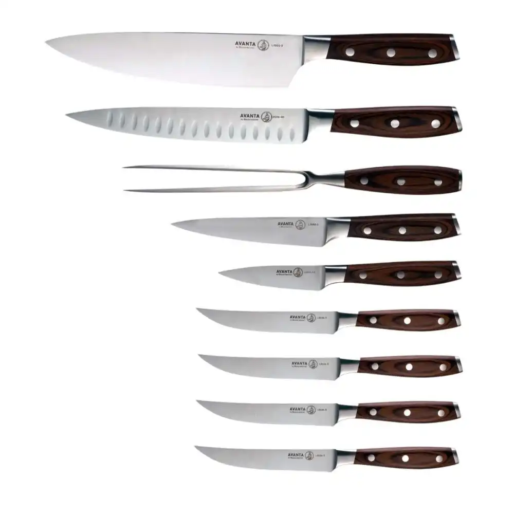 Alternative view of Messermeister Avanta Pakkawood Knife Block Set | 10-Piece