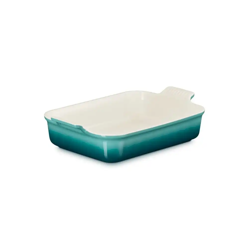 Alternative view of Le Creuset 4 Qt. Rectangular Heritage Baking Dish | Blue Riviera