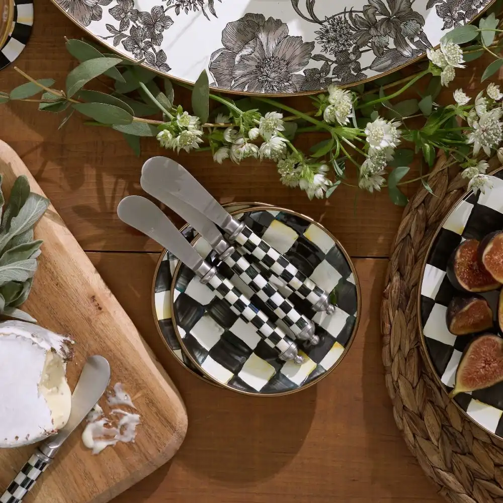 Alternative view of MacKenzie-Childs Courtly Check Supper Club Spreaders | 4-Piece