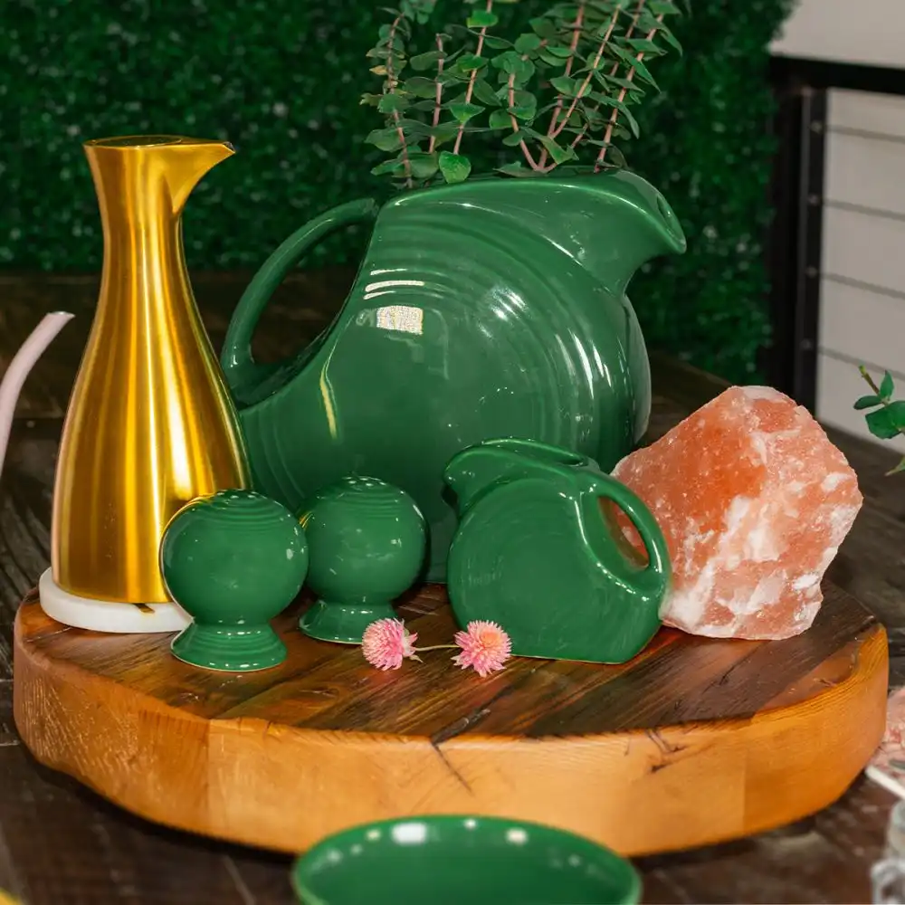 Alternative view of Fiesta® 67oz Large Disk Pitcher | Jade