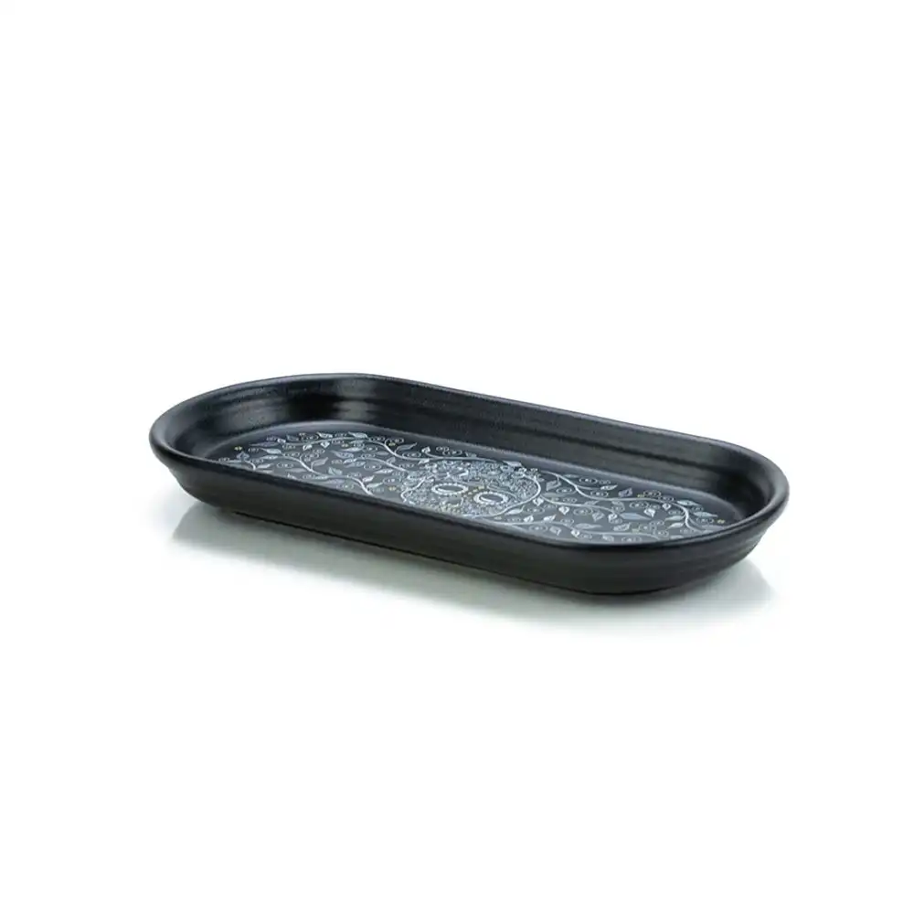 Alternative view of Fiesta® 12" Oblong Serving Platter | Skull and Vine