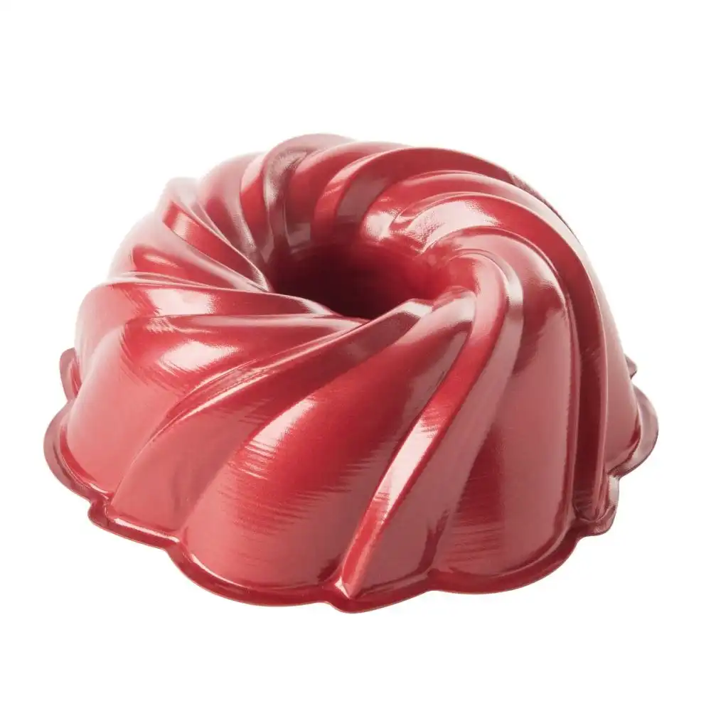 Nordic Ware Holiday Formed 11-Cup Swirl Bundt Pan | Red