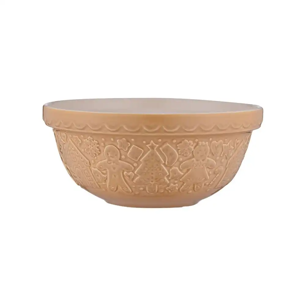 Mason Cash Gingerbread Lane S24 (2.15 Qt) Embossed Mixing Bowl | Cane