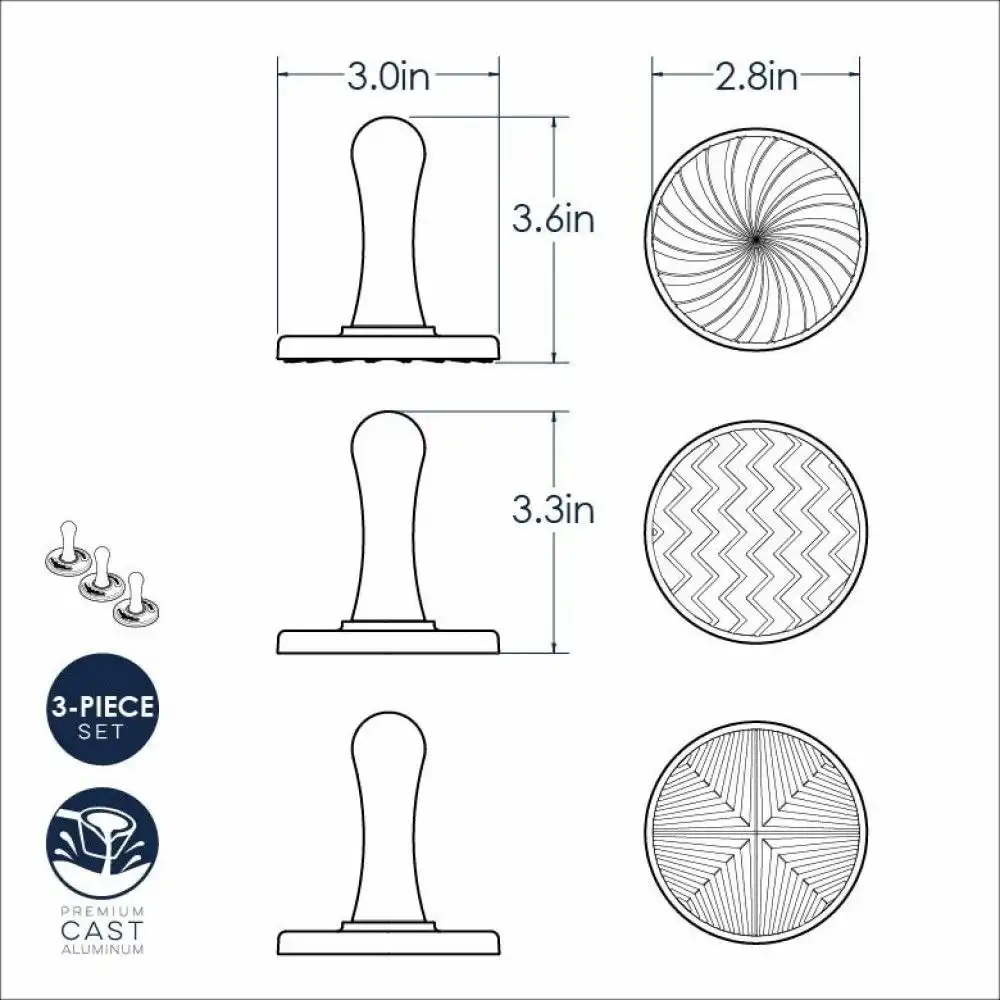 Alternative view of Nordic Ware Cookie Stamps | Geometric