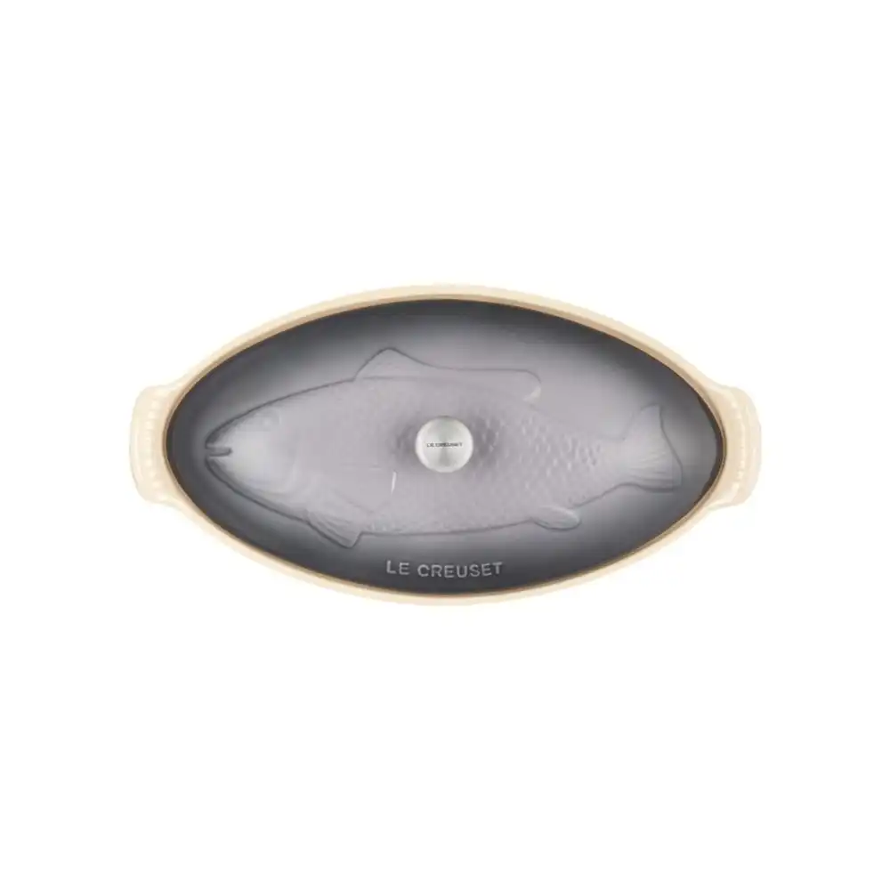 Alternative view of Le Creuset Heritage 1.7 Qt. Fish Baker with Stainless Steel Knob | Oyster