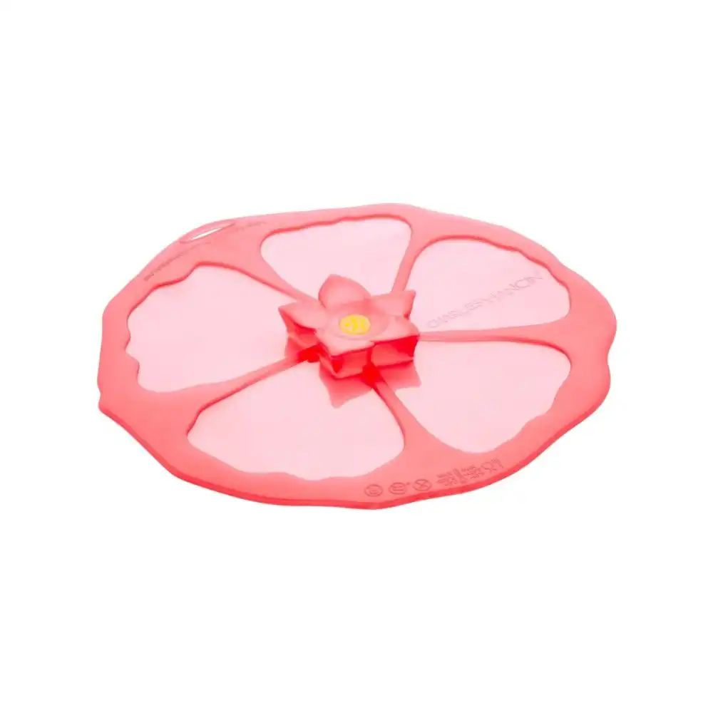 Alternative view of Charles Viancin Hibiscus Silicone Lid | 9"