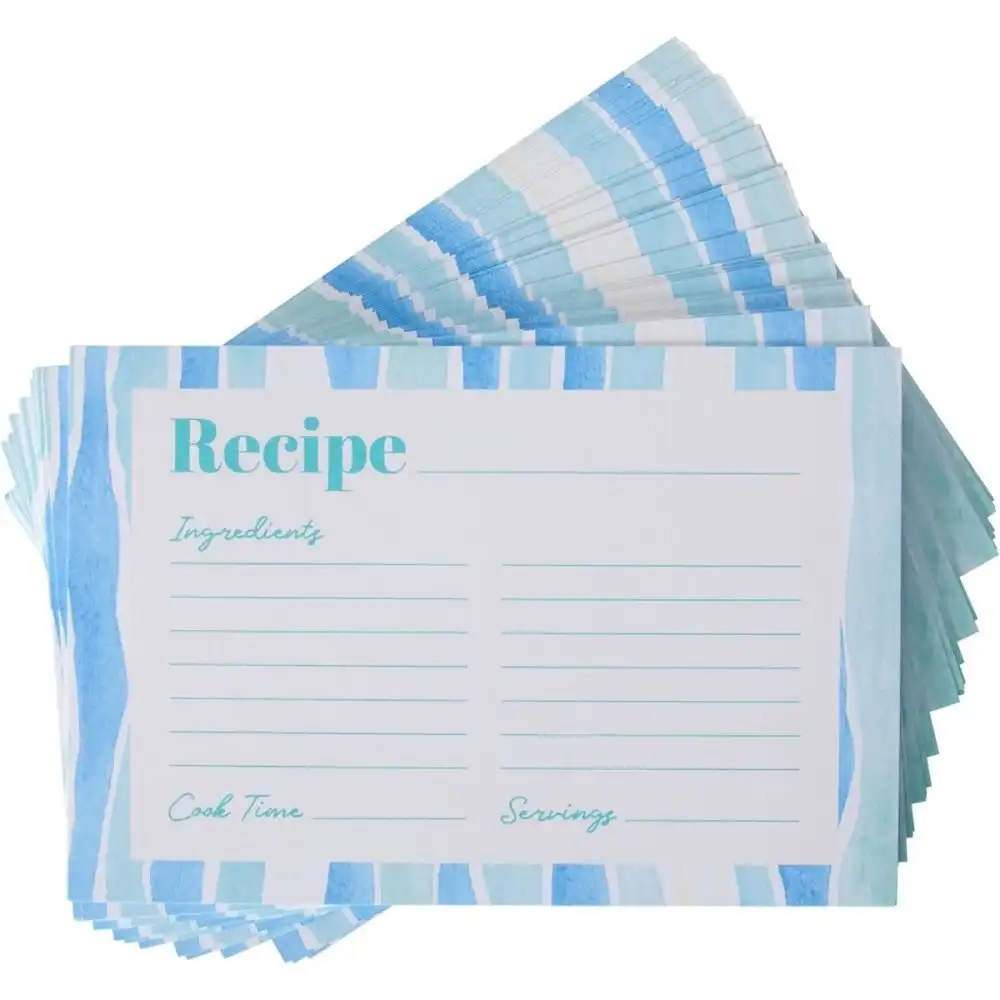 Alternative view of C.R. Gibson 4" x 6" Recipe Cards | Coastal