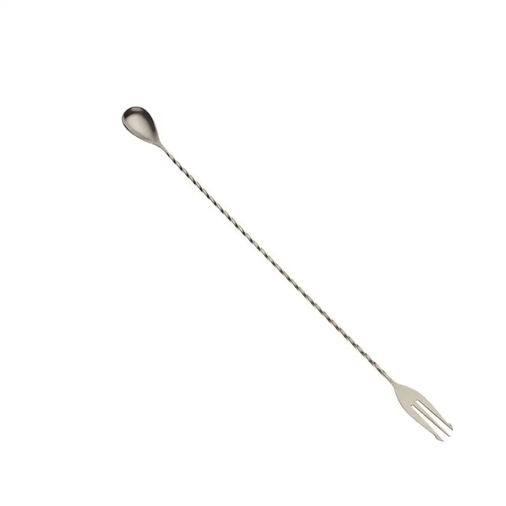 Mercer Barfly 15.75" Bar Spoon with Fork | Stainless Steel
