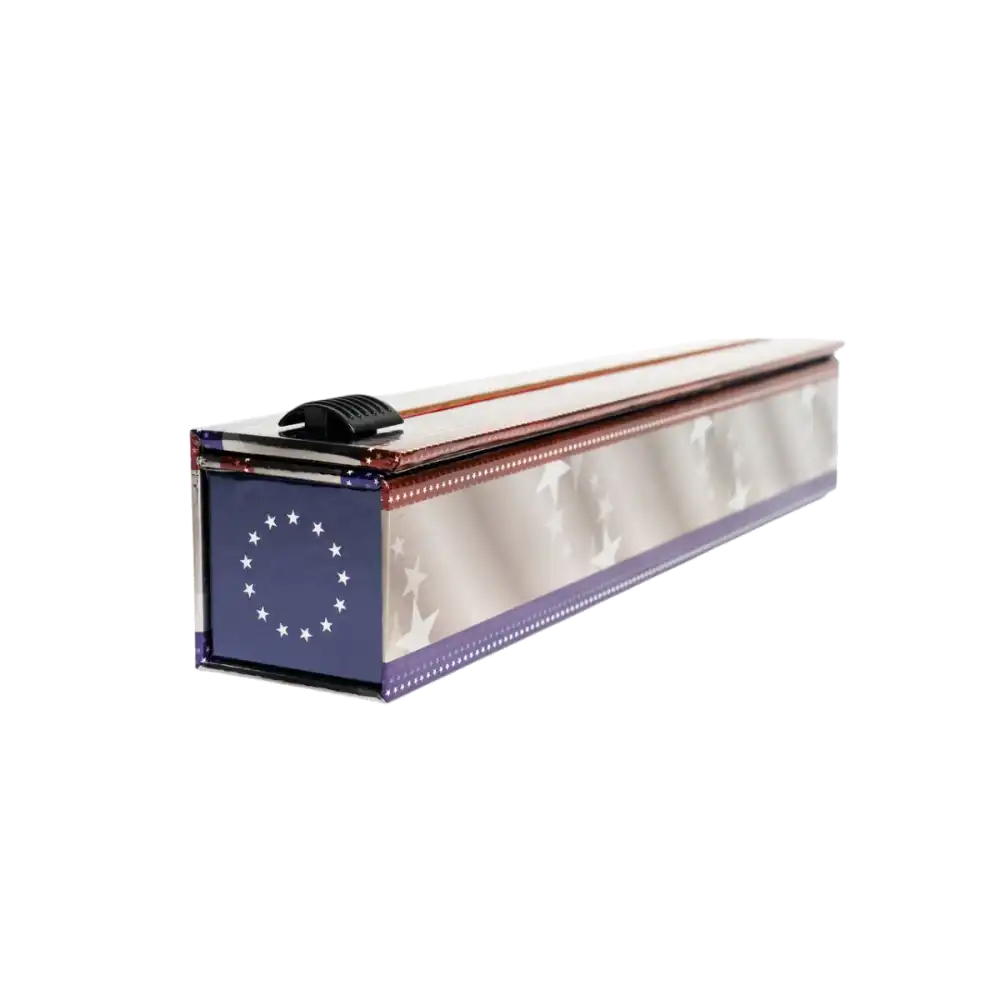 ChicWrap 12" x 30' Aluminum Foil Dispenser | Patriotic