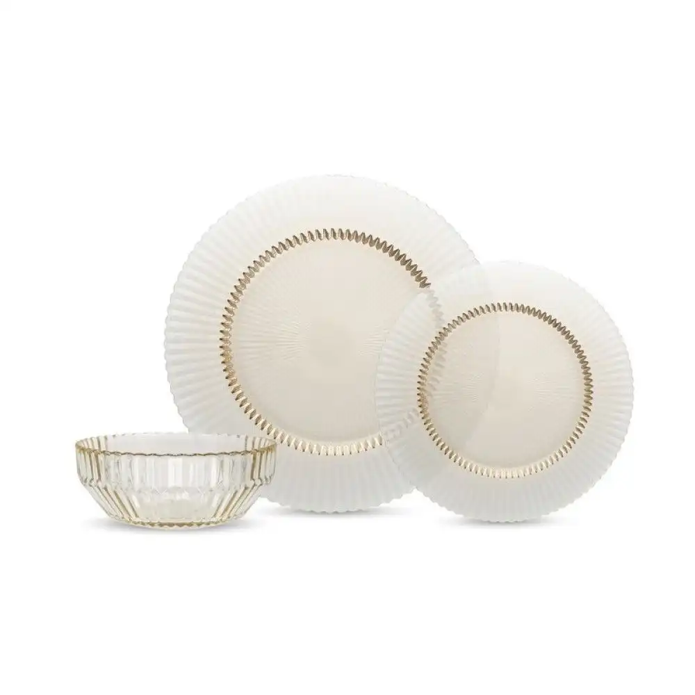 Fortessa Archie 12-Piece Dinnerware Set | Ginger Gold