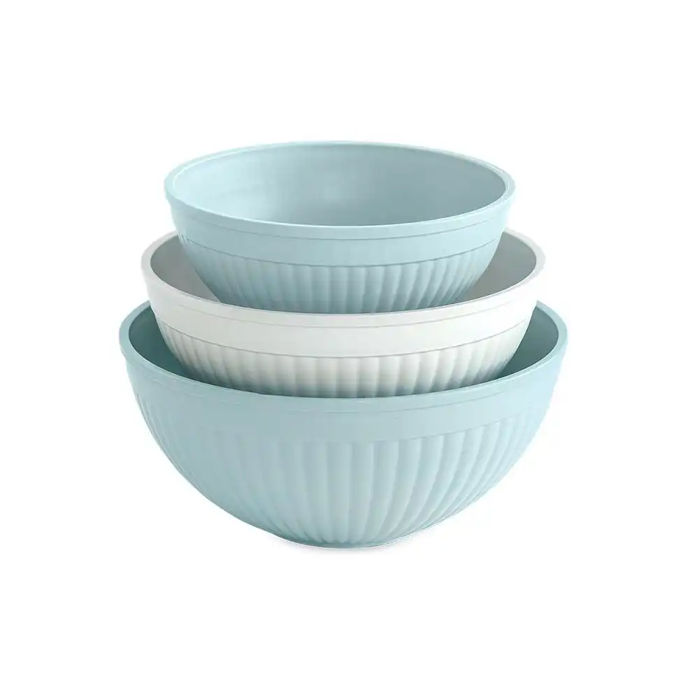 Nordic Ware 3-Piece Prep & Serve Bowl Set | Sea Glass Multi